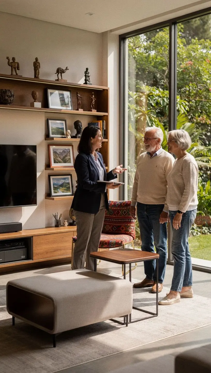 Funkcionāla virtuve ar modernām iekārtām un ergonomiskiem risinājumiem.